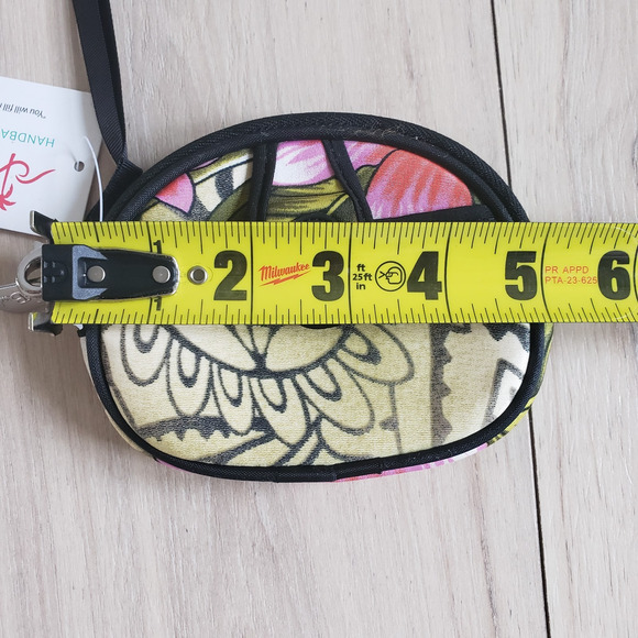 Mini Wristlet Purse California Leash Company Beach Neoprene You Fill Me Joy 5x4 - Picture 5 of 7